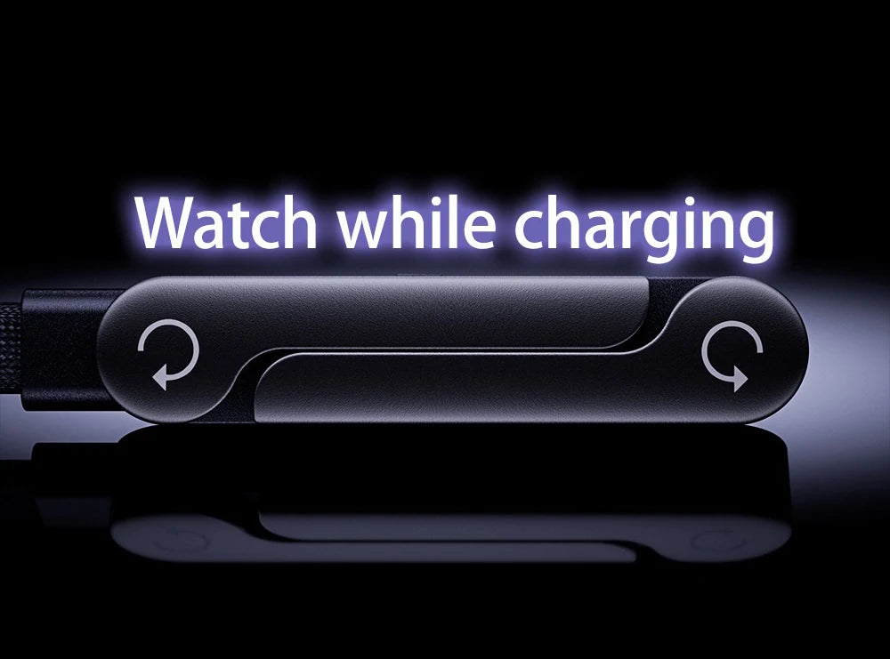 240W USB-C to USB-C Fast Charging Cable with Built-in Desktop Phone Holder - 13