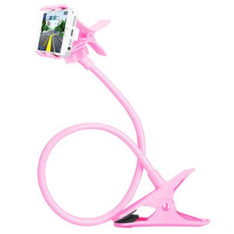 Flexible Gooseneck Phone Holder - Hands-Free Bed & Desk Mount Stand - 16