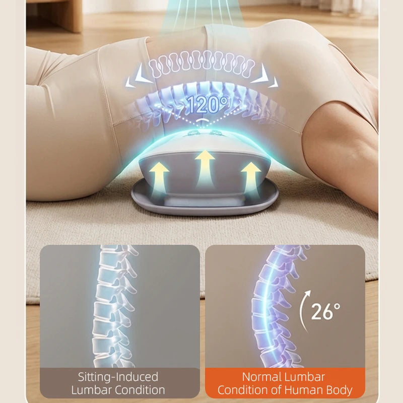 Electric Lumbar Traction & Massage Device for Lower Back Pain Relief - 3