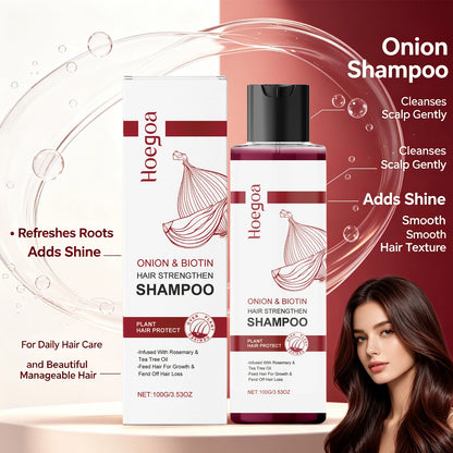 Onion & Biotin Strengthening Shampoo for Hair Growth and Scalp Nourishment