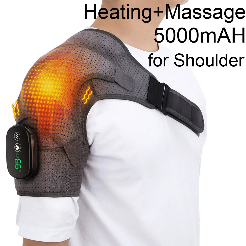 Heated Joint Massager Brace for Shoulder Knee Elbow - 54