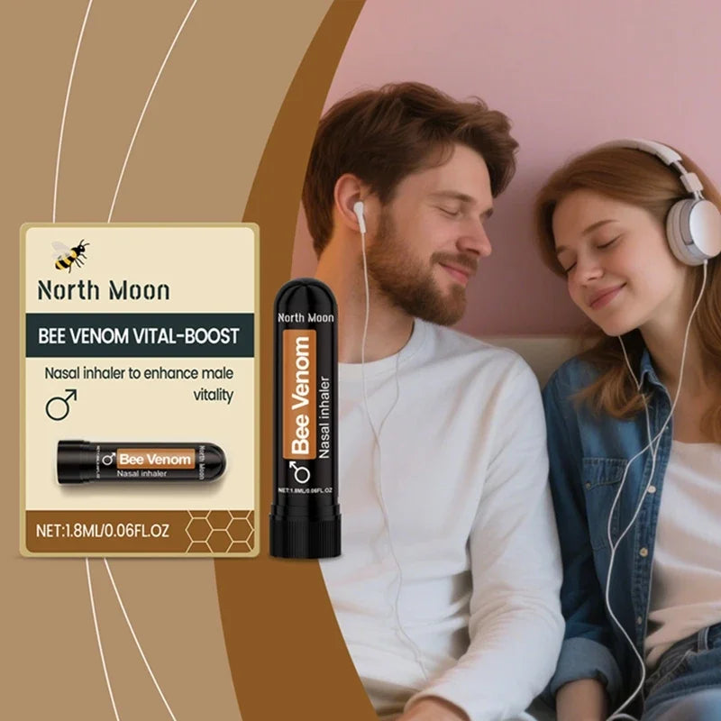 Bee Venom Vital-Boost Nasal Inhaler for Men's Daily Vitality and Energy Support