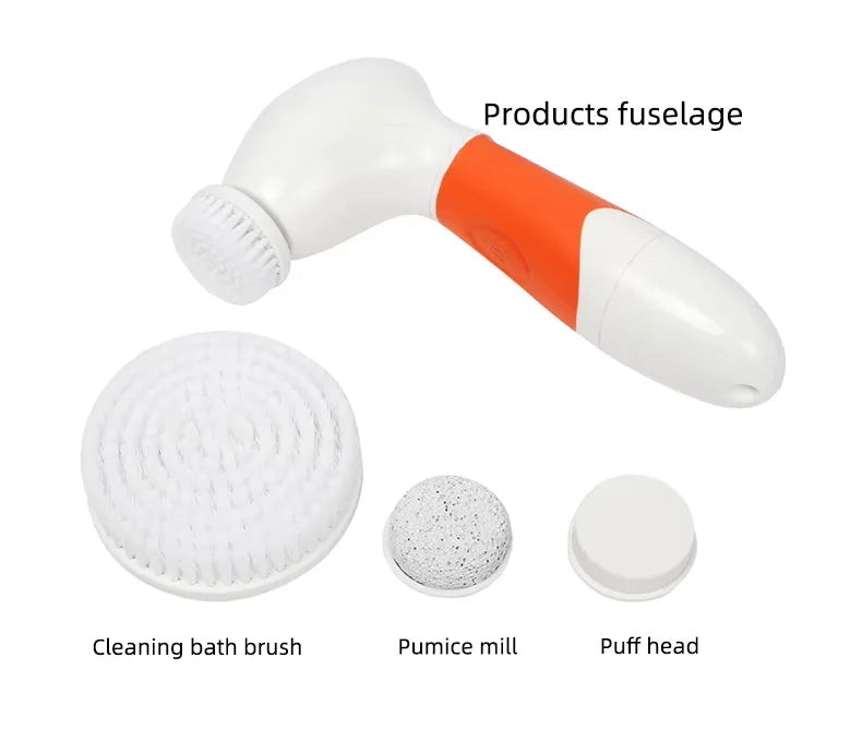 4-in-1 Waterproof Electric Facial Cleansing Brush & Exfoliating Skin Scrubber - 12