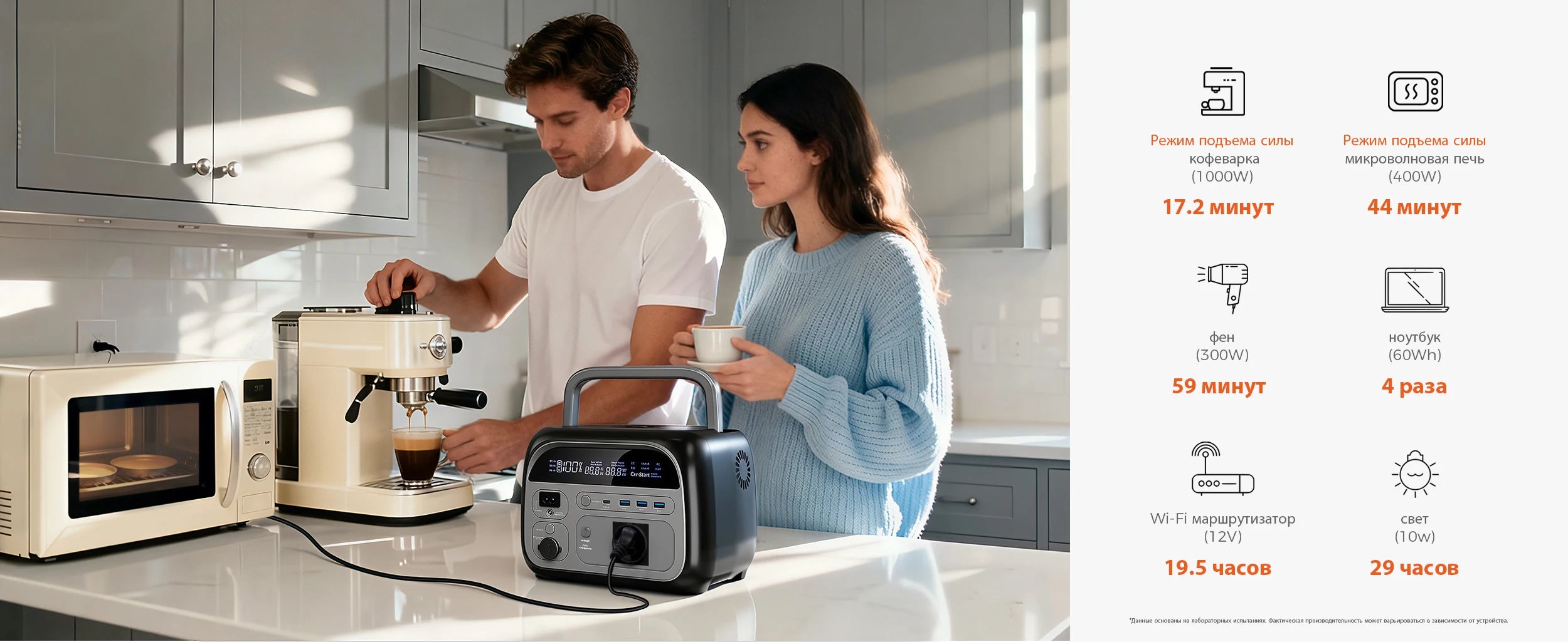 500W Portable Power Station 346Wh LiFePO4 Battery Solar Generator - 12