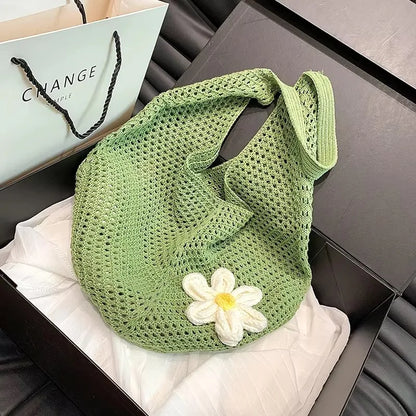 Luxury Bohemian Hollow Straw Tote