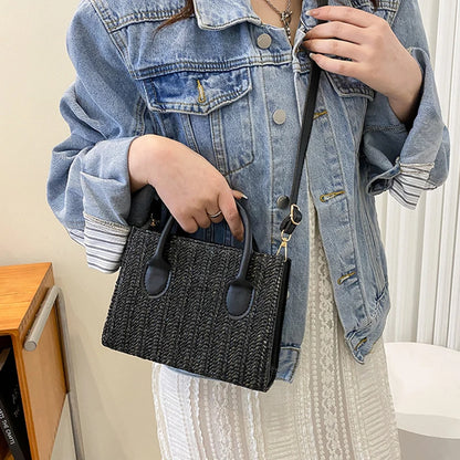 Luxury Floral Woven Crossbody
