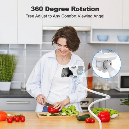 Flexible 360° Long Arm Lazy Phone Holder Mount for Bed & Desk