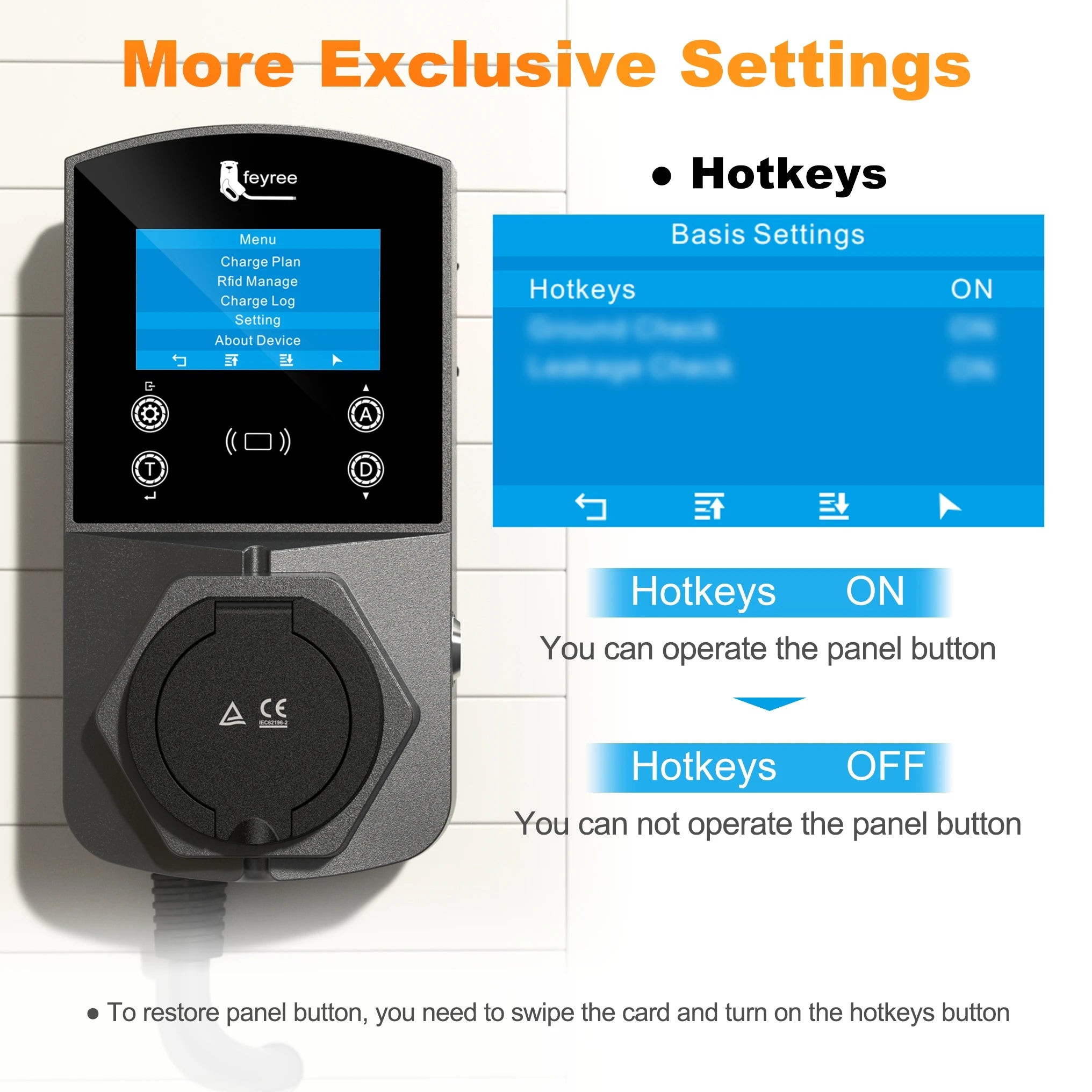 22KW Smart EV Wallbox Charger - WiFi App Control & Weatherproof EVSE - 26
