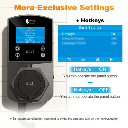 22KW Smart EV Wallbox Charger - WiFi App Control & Weatherproof EVSE