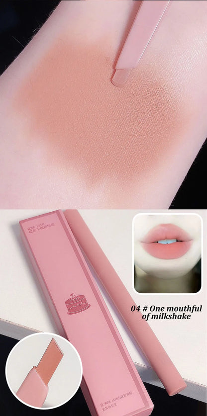 Waterproof Matte Lip Liner Pencil - Long-Lasting Automatic Shaping Pen