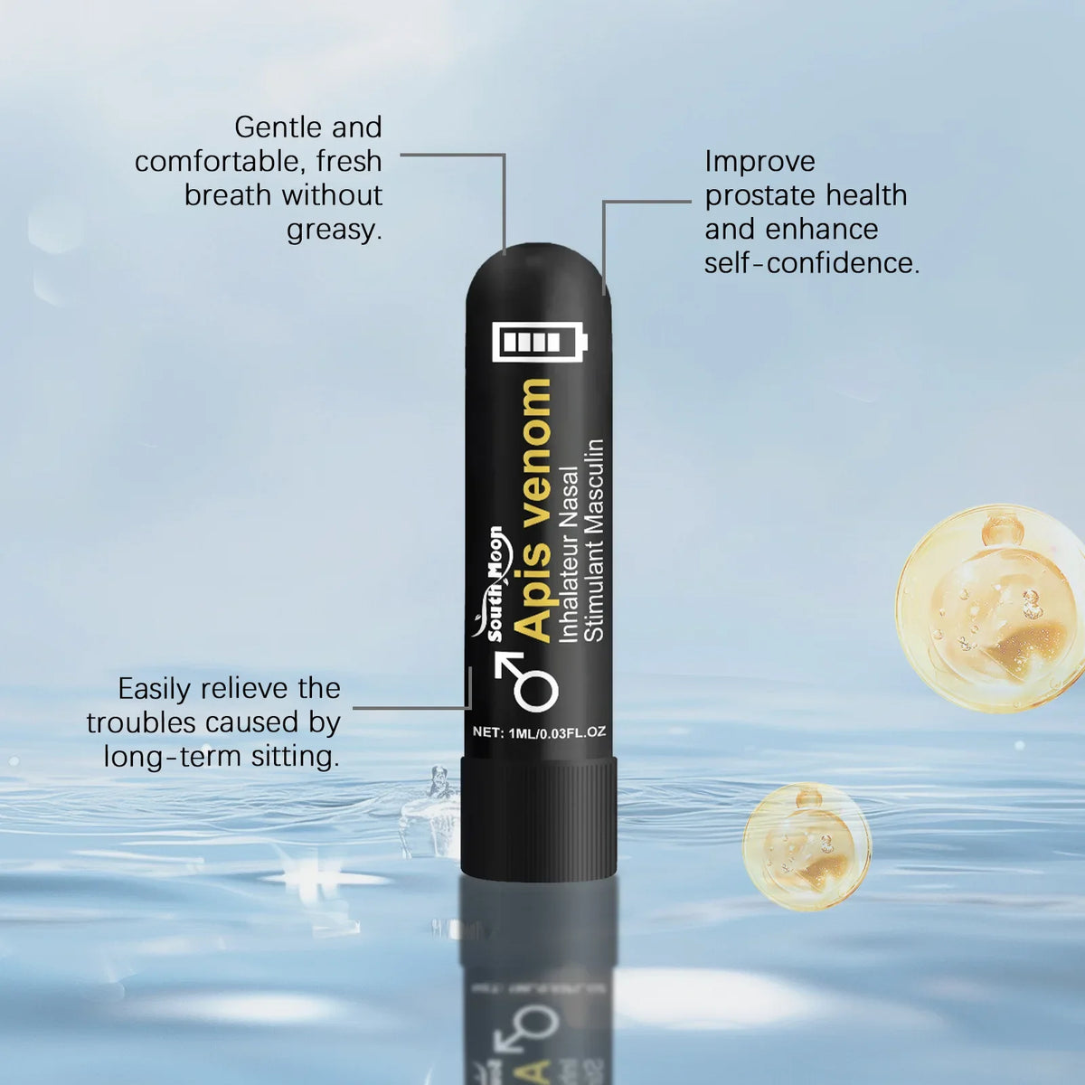 Energy & Charisma Male Enhancement Nasal Inhaler - Performance & Vitality Support