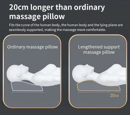Electric Neck & Back Massage Pillow with Heat & Deep Tissue Kneading