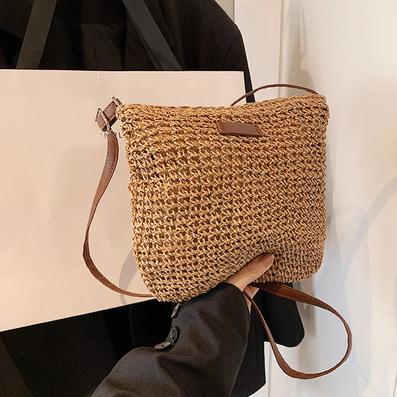Bohemian Straw Tote