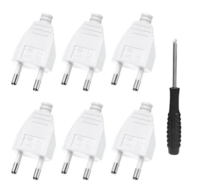 EU Plug Adapter Repair Kit - 250V Rewireable Schuko Power Connector - 17
