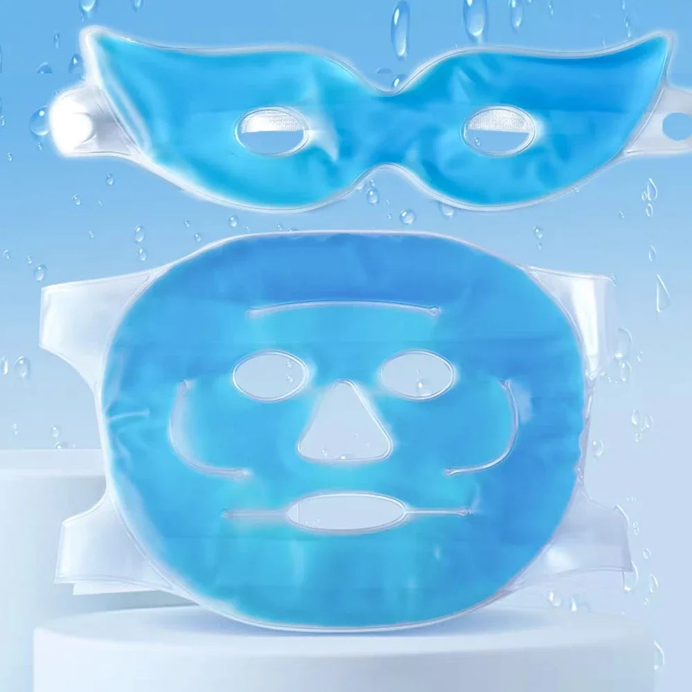 Gel Face Cooling Mask - Hot & Cold Therapy for Puffiness & Skin Firming - 1