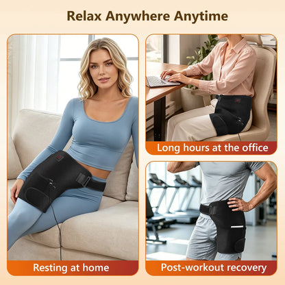 Red Light Therapy Hip Heating Pad - Pain Relief Support Wrap for Hips and Thighs