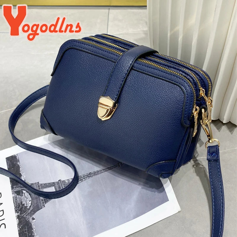 Luxury Vintage Square Shoulder Bag