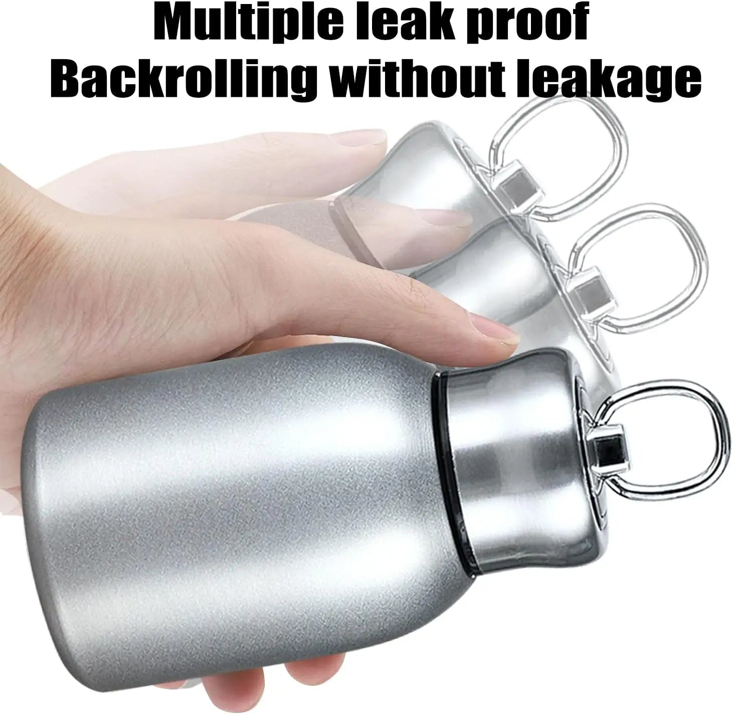 Stainless Steel Mini Vacuum Insulated Travel Water Bottle - 300ml - 3