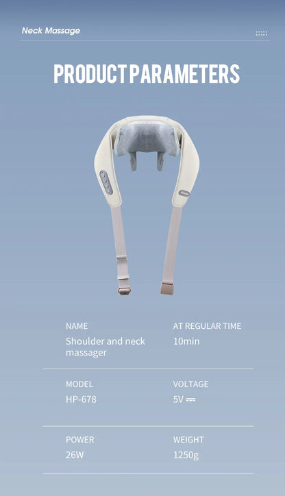 Brushless Neck & Shoulder Massager for Deep Trapezius Relief
