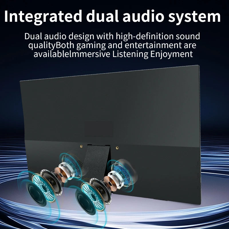 18.5" Portable Monitor 120Hz 100% sRGB HDR Gaming & Laptop Display - 6