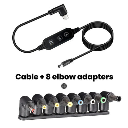 USB-C to DC Fast Charging Power Boost Cable - 5V/9V/12V/15V/20V Adapter