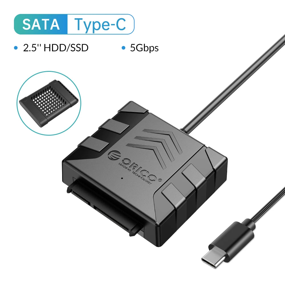 USB 3.0 to SATA Adapter for 2.5" SSD/HDD with Protective Silicone Case
