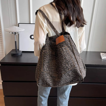 Luxury Leopard Print Tote Bag