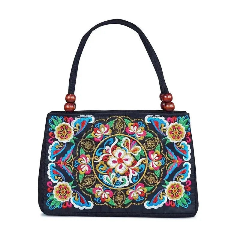 Luxury Ethnic Embroidery Tote