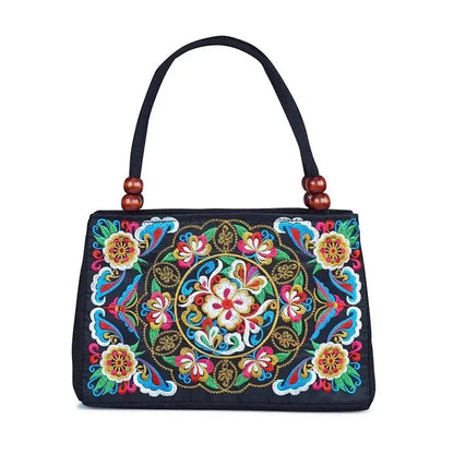 Luxury Ethnic Embroidery Tote