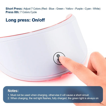 7-Color LED Neck Mask - Anti-Wrinkle & Skin Firming