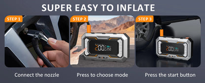 1500A Portable Car Jump Starter & 150 PSI Tire Inflator Air Compressor