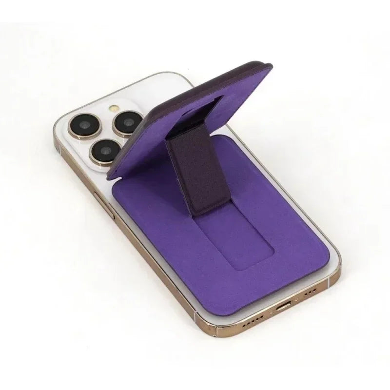 Magnetic MagSafe Leather Wallet Case with Stand for iPhone 16 15 14 13 12