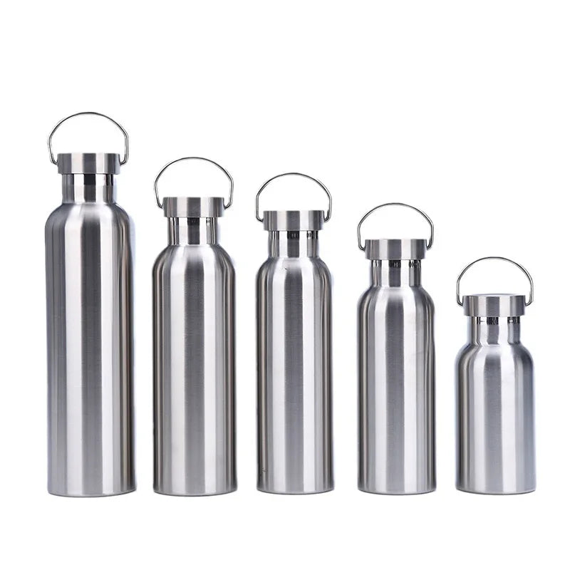 Premium Stainless Steel Reusable Water Bottle - Leak-Proof Sports Flask
