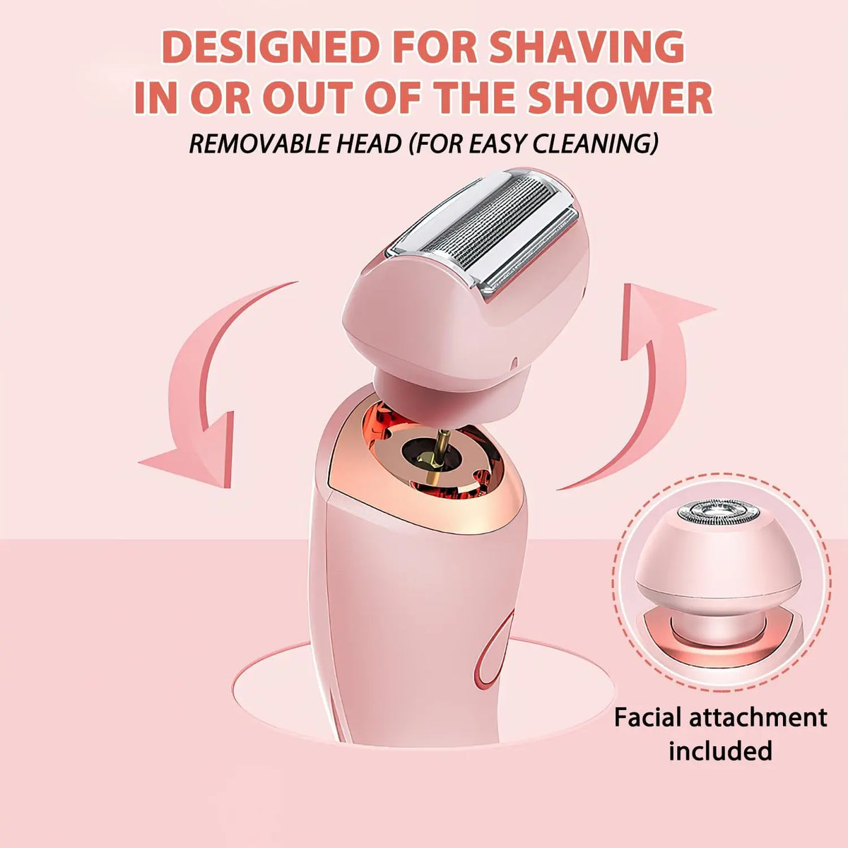 2-in-1 Women’s Electric Shaver & Painless Body Hair Remover