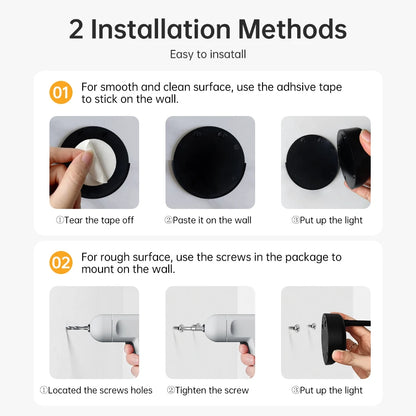 Dimmable Wireless Motion Sensor LED Wall Sconce - Rechargeable Picture Light & Art Spotlight