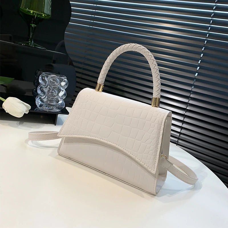 Luxury Retro Crocodile Square Bag
