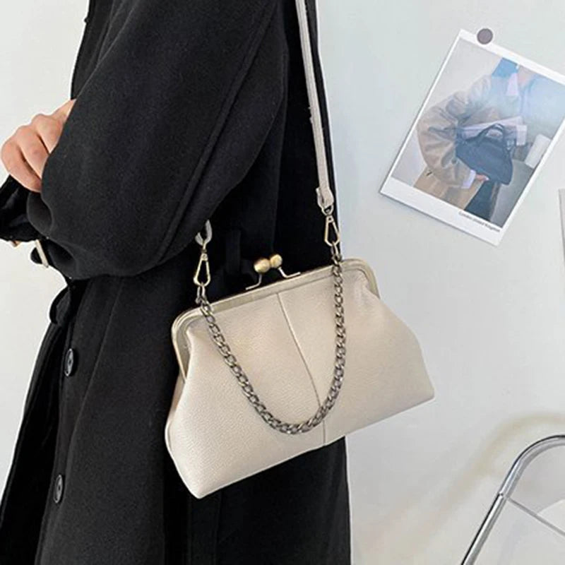 Luxury Vintage Lychee Shell Bag