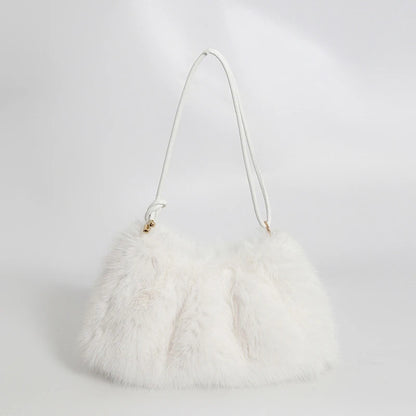 Luxury Plush Winter Bucket Bag