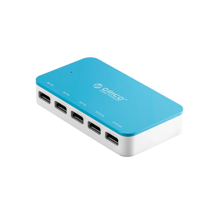 Multi-Port Desktop USB Charging Station - 5-Port Fast Home Office Hub