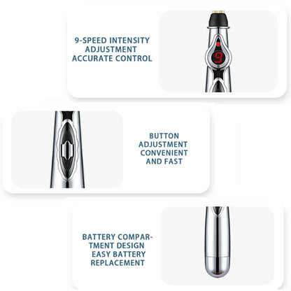 3-in-1 Electronic Acupuncture Pen - Meridian Energy Massager
