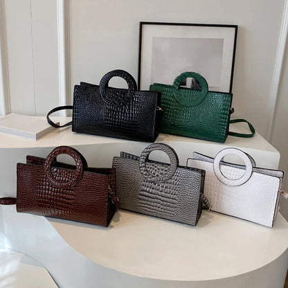 Luxury Crocodile Pattern Tote