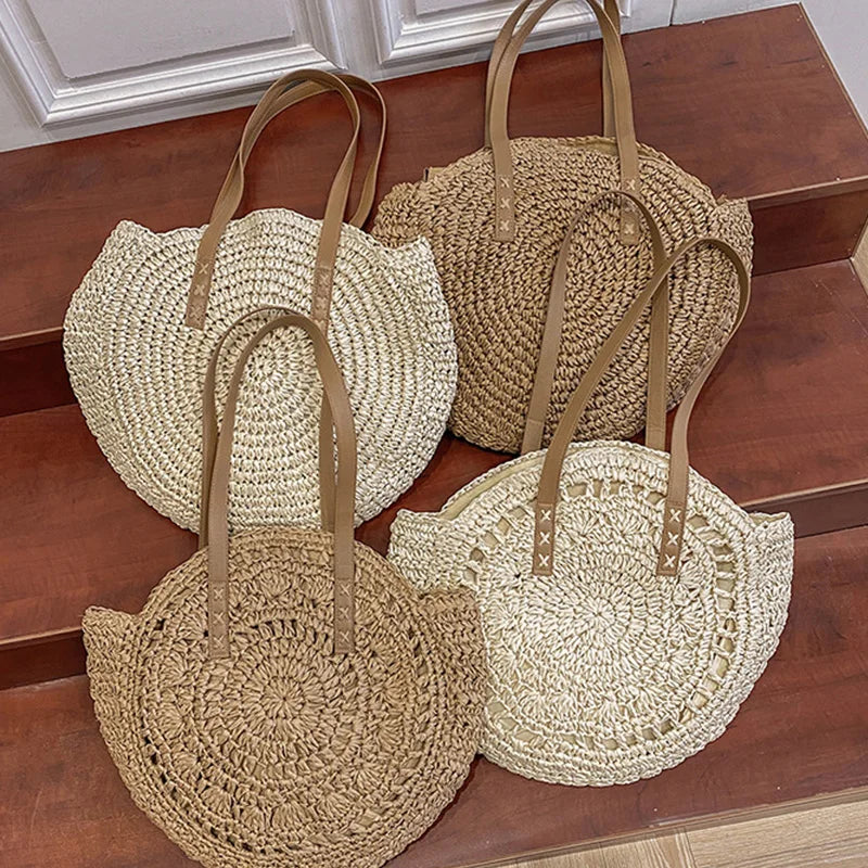 Luxury Woven Summer Straw Tote