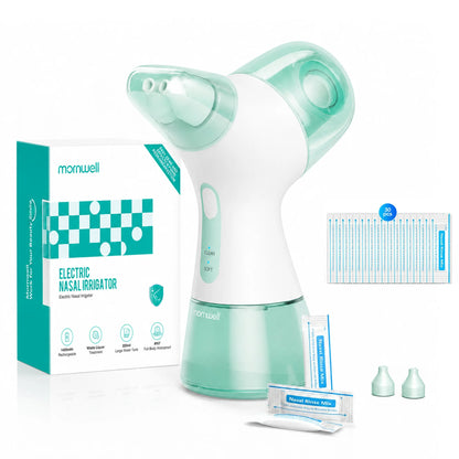 Electric Nasal Irrigation System - Sinus Rinse Machine for Allergy Relief