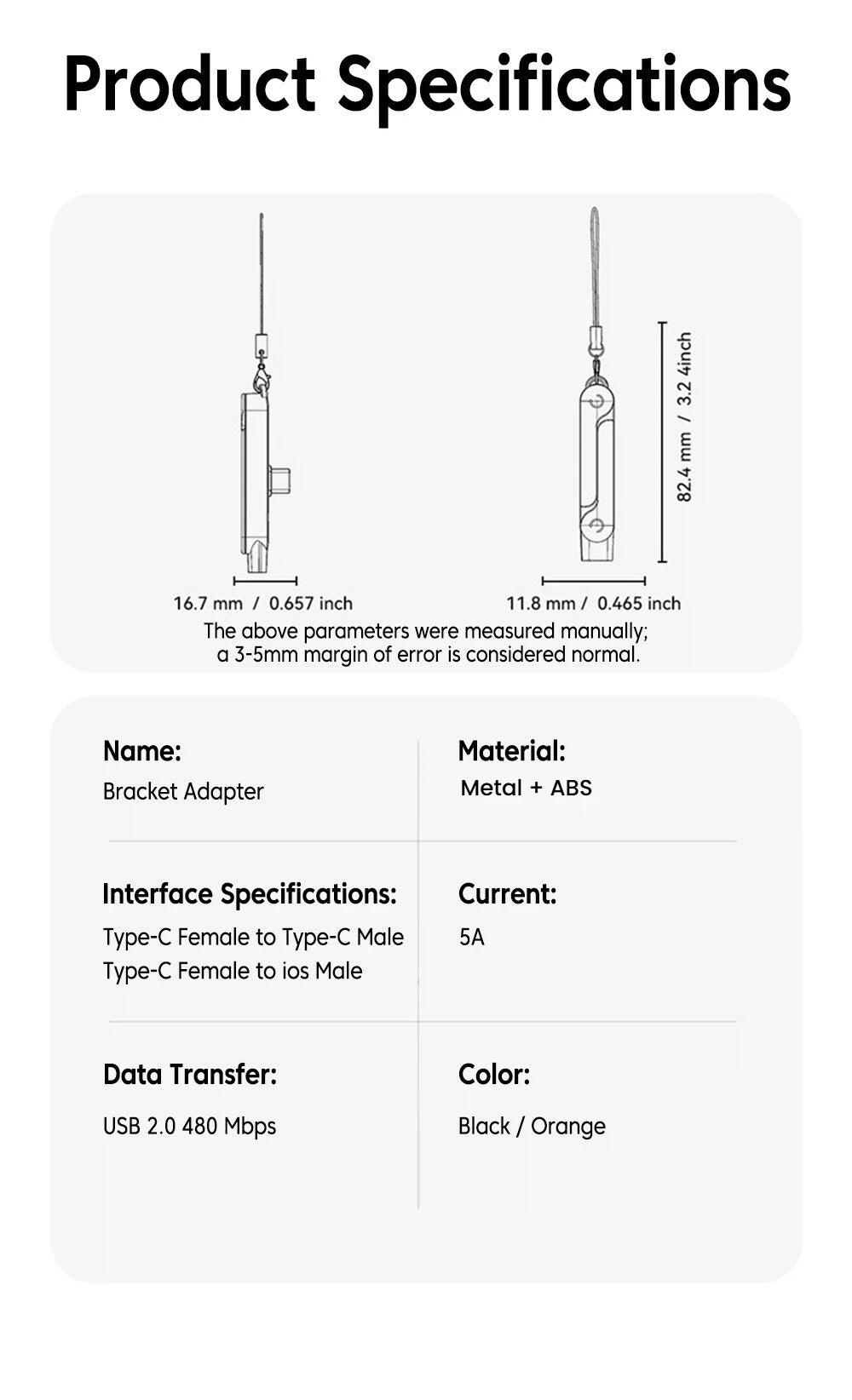 240W USB-C to USB-C Fast Charging Adapter with Built-in Phone Stand - 15