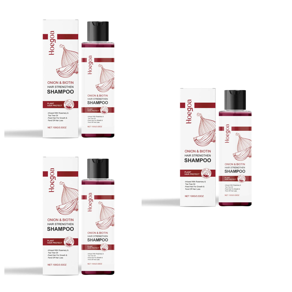 Onion & Biotin Strengthening Shampoo for Hair Growth and Scalp Nourishment