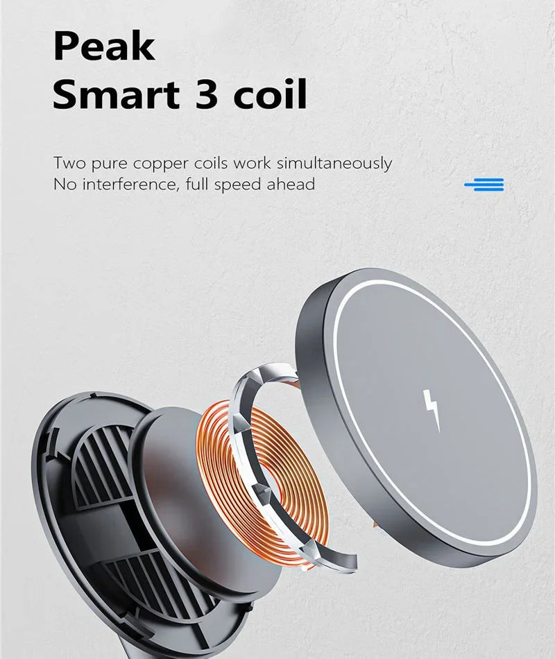 2-in-1 Foldable Magnetic Wireless Charging Station for iPhone & Apple Watch - 15
