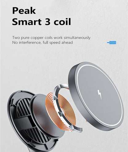 2-in-1 Foldable Magnetic Wireless Charging Station for iPhone & Apple Watch