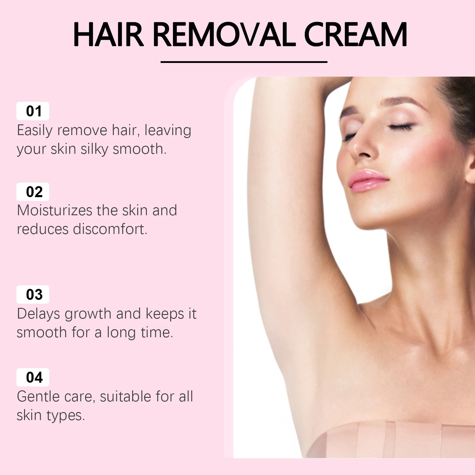 Gentle Body Hair Removal Cream & Soothing Aftershave Oil Set - 11