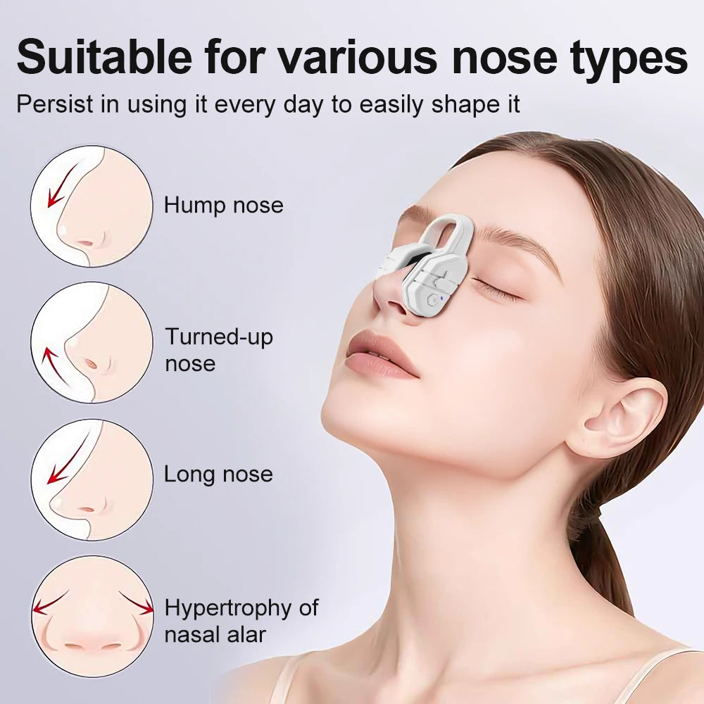 Electric EMS Nose Sculpting Massager & Lifting Clip - 12