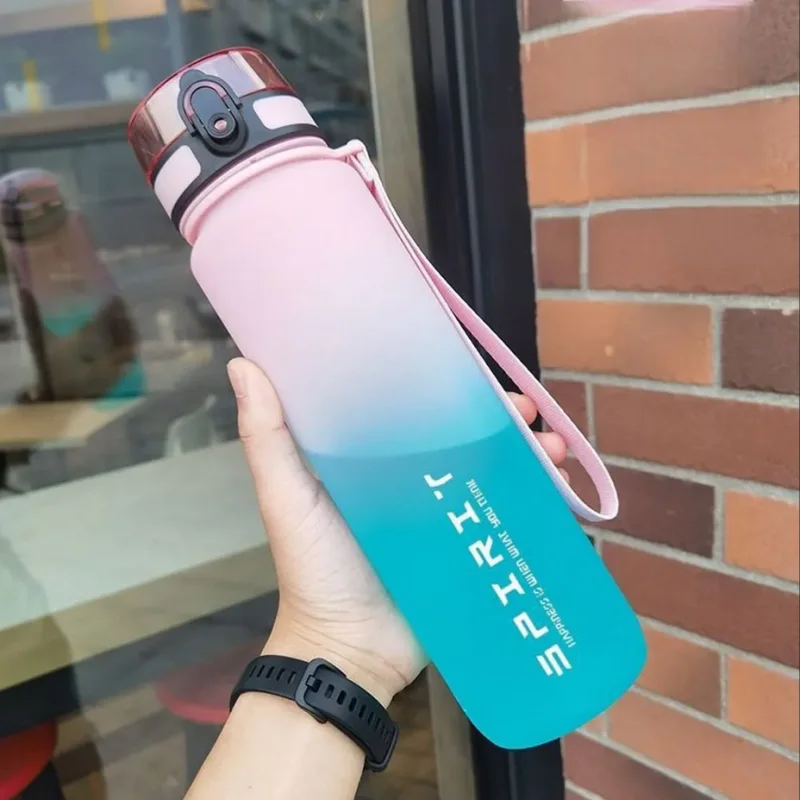 Motivational Sports Water Bottle - Leak-Proof BPA-Free Gym Jug 500-1000ml - 14